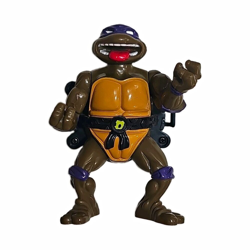 Vintage TMNT Donatello Action Figure 1989 Playmates Toys Turtle Plastic